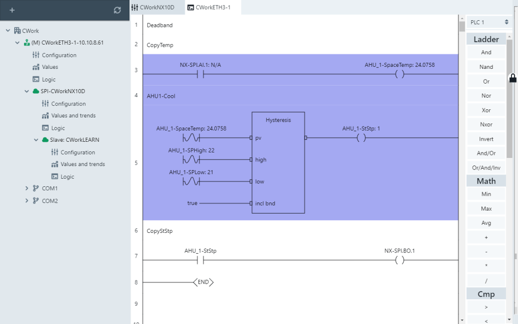 Live Values in logic Tab