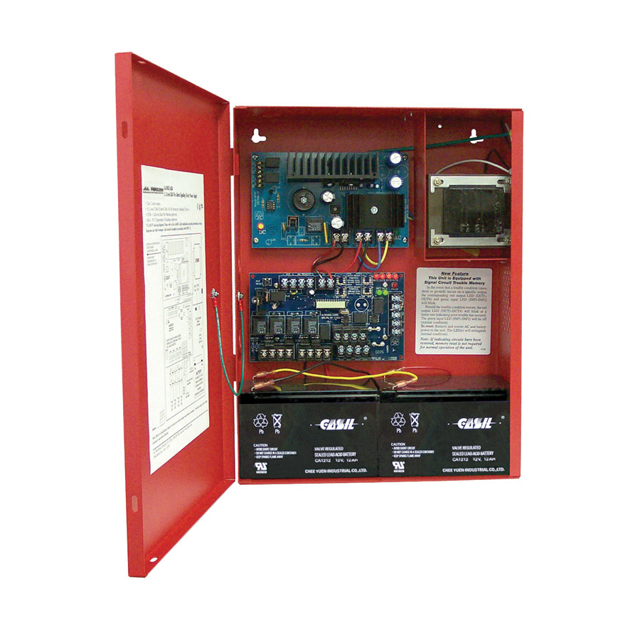 BOX ONLY Edwards EST BPS10A Fire Alarm Aux Booster Power Supply Box w/keys 