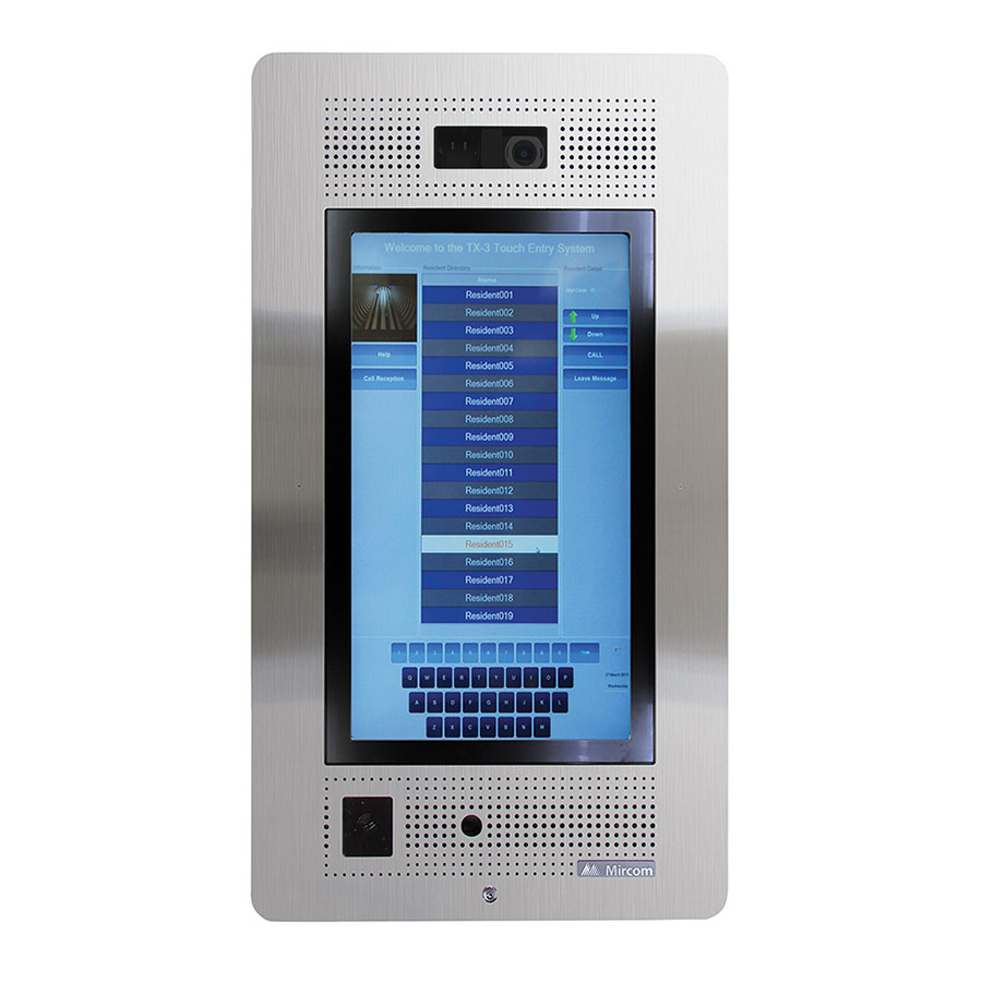 22 inch Flush Mount Touch Screen Telephone Access System